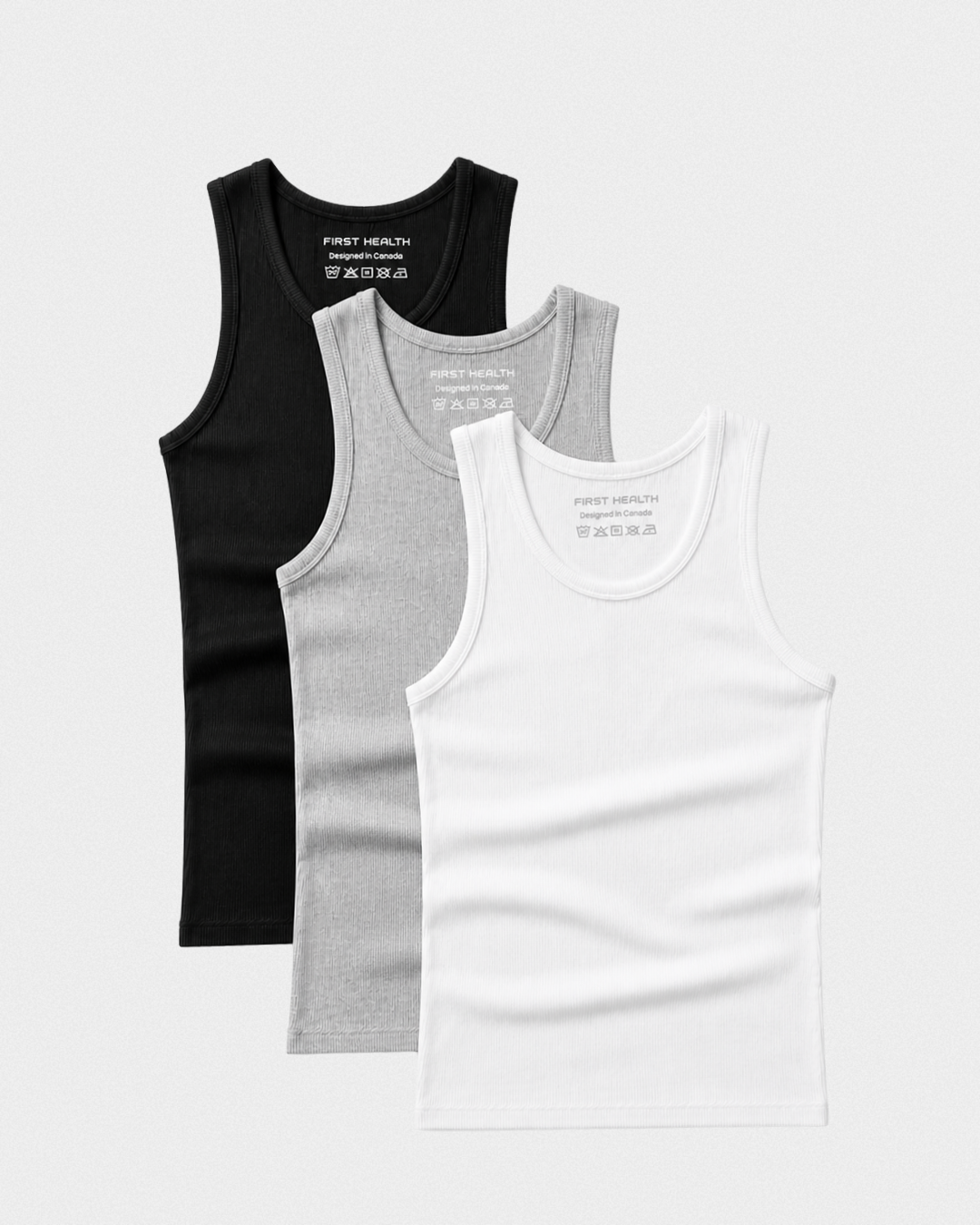 Ultra-Soft Ribbed Cotton Tank 3 Pack