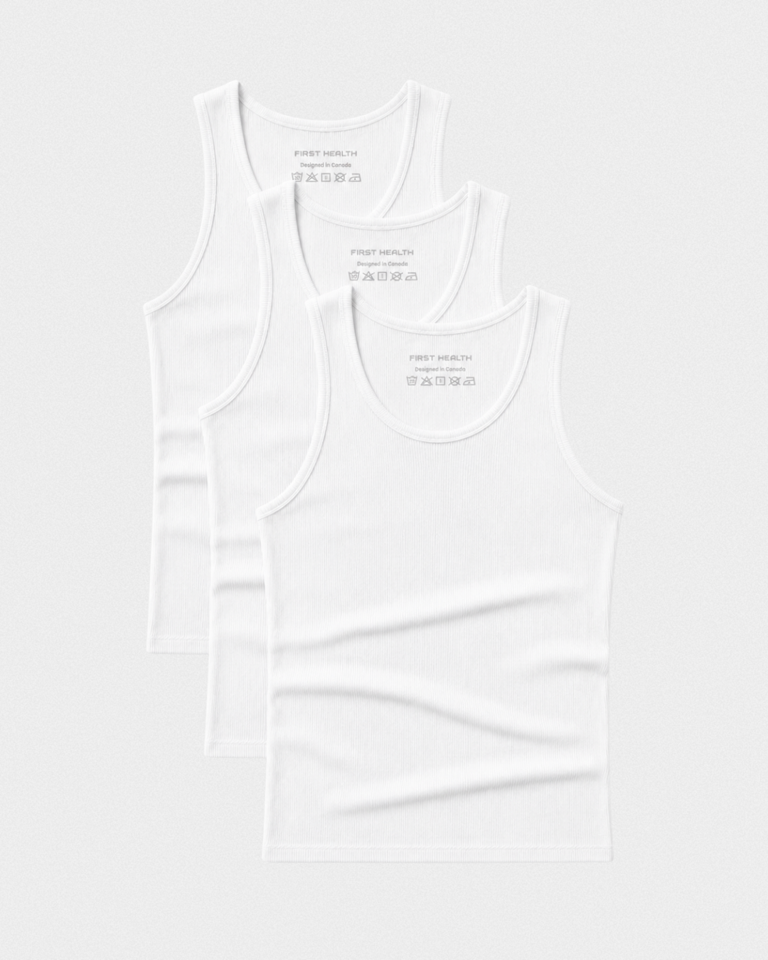 Ultra-Soft Ribbed Cotton Tank 3 Pack