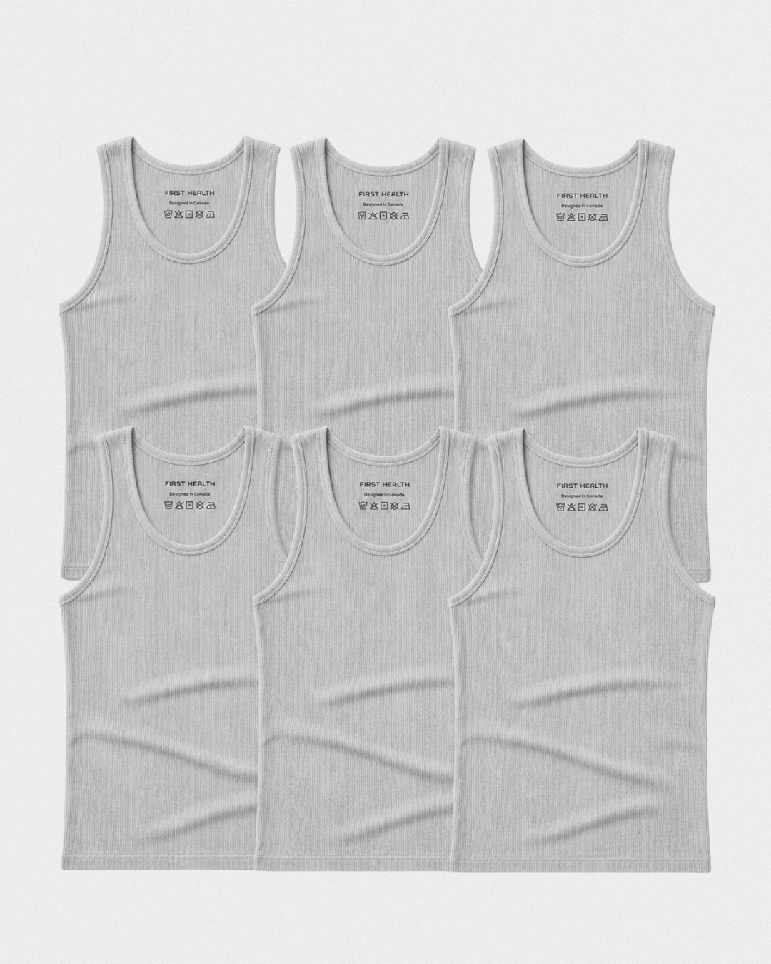 Ultra-Soft Ribbed Cotton Tank 6 Pack